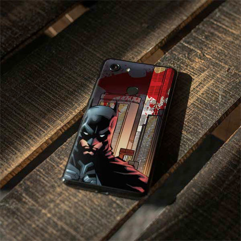 DC Comics Batman The Dark Knight Comic Art in Gotham City Google Pixel 3 XL Skin